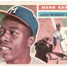 1956 Topps baseball card #31 Hank Aaron EX Milwaukee Braves