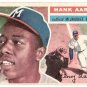 1956 Topps baseball card #31 Hank Aaron EX Milwaukee Braves