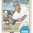 1968 Topps baseball card #80 (D) Rod Carew VG Minnesota Twins