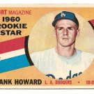 1960 Topps baseball card #132 Frank Howard RC EX/NM Los Angeles Dodgers