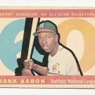 1960 Topps baseball card #566 Hank Aaron All-Star EX Sport Magazine