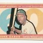 1960 Topps baseball card #566 Hank Aaron All-Star EX Sport Magazine