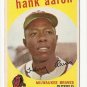 1959 Topps baseball card #380 (B) Hank Aaron EX Milwaukee Braves