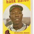 1959 Topps baseball card #380 (C) Hank Aaron EX- Milwaukee Braves