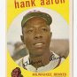 1959 Topps baseball card #380 (C) Hank Aaron EX- Milwaukee Braves