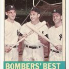 1963 Topps baseball card #173 Bomber's Best - Mickey Mantle, Tom Tresh, Bobby Richardson EX