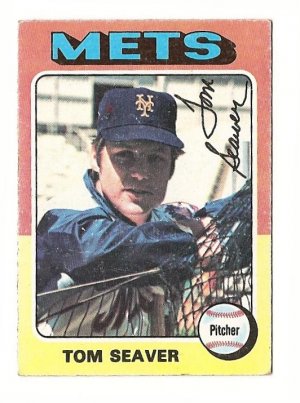 1975 Topps MINI baseball card #370 Tom Seaver VG New York mets