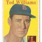 1958 Topps baseball card #1 Ted Williams EX/NM Boston Red Sox