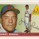 1955 Topps baseball card #98 (B) Johnny Riddle EX St. Louis cardinals