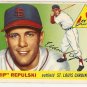 1955 Topps baseball card #55 Rip Repulski VG/EX St. Louis Cardinals