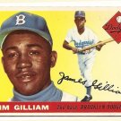 1955 Topps baseball card #5 Jim Gilliam EX/NM Brooklyn Dodgers