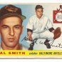 1955 Topps baseball card #8 (C) Hal Smith F/G Baltimore orioles