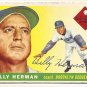 1955 Topps baseball card #19 (B) Billy Herman VG Brooklyn Dodgers