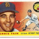 1955 Topps baseball card #11 (B) Ferris Fain VG Detroit Tigers