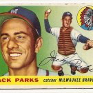 1955 Topps baseball card #23 Jack Parks good Milwaukee Braves