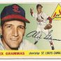 1955 Topps baseball card #21 Alex Grammas good St. Louis Cardinals