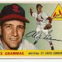 1955 Topps baseball card #21 (B) Alex Grammas EX St. Louis Cardinals