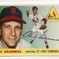 1955 Topps baseball card #21 (C) Alex Grammas EX St. Louis Cardinals