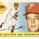 1955 Topps baseball card #33 Tom Qualters Ex Philadelphia Phillies