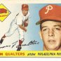 1955 Topps baseball card #33 Tom Qualters Ex Philadelphia Phillies