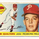 1955 Topps baseball card #33 (B) Tom Qualters good Philadelphia Phillies