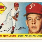1955 Topps baseball card #33 (D) Tom Qualters good Philadelphia Phillies
