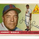 1955 Topps baseball card #98 (D) Johnny Riddle good St. Louis cardinals