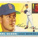 1955 Topps baseball card #72 Karl Olson good Boston Red Sox