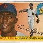 1955 Topps baseball card #97 Carlos Paula G/VG Washington Nationals