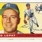 1955 Topps baseball card #109 Ed Eddie Lopat good New York Yankees