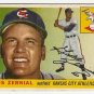 1955 Topps baseball card #110 Gus Zernial VG/EX Kansas City Athletics