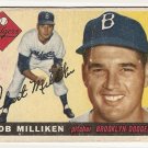 1955 Topps baseball card #111 Bob Milliken Good Brooklyn Dodgers