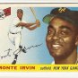 1955 Topps baseball card #100 Monte Irvin EX New York Giants