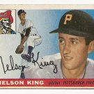1955 Topps baseball card #112 Nelson King good Pittsburgh Pirates