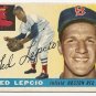 1955 Topps baseball card #128 Ted Lepcio VG Boston Red Sox