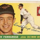 1955 Topps baseball card #185 Don Ferrarese EX- Baltimore Orioles