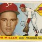 1955 Topps baseball card #157 Bob Miller VG/EX Philadelphia Phillies