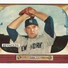 1955 Bowman baseball card #201 Allie Reynolds EX