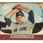 1955 Bowman baseball card #201 Allie Reynolds EX
