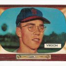 1955 Bowman baseball card #296 Bill Virdon EX