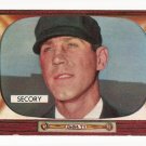 1955 Bowman baseball card #286 Frank Secory EX