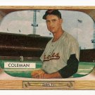 1955 Bowman baseball card #3 Joe Coleman EX/NM