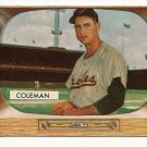 1955 Bowman baseball card #3 (B) Joe Coleman EX