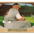 1955 Bowman baseball card #24 (B) Al Aber EX