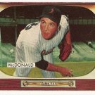 1955 Bowman baseball card #77 Jim McDonald EX