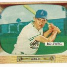 1955 Bowman baseball card #54 Don Bollweg VG/EX