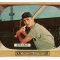1955 Bowman baseball card #48 Milt Bolling NM (back off-center a lot - miscut)