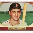 1955 Bowman baseball card #84 George Freese EX