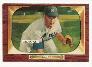 1955 Bowman baseball card #100 (E) Tom Morgan NM