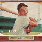 1955 Bowman baseball card #106 (B) Del Rice EX